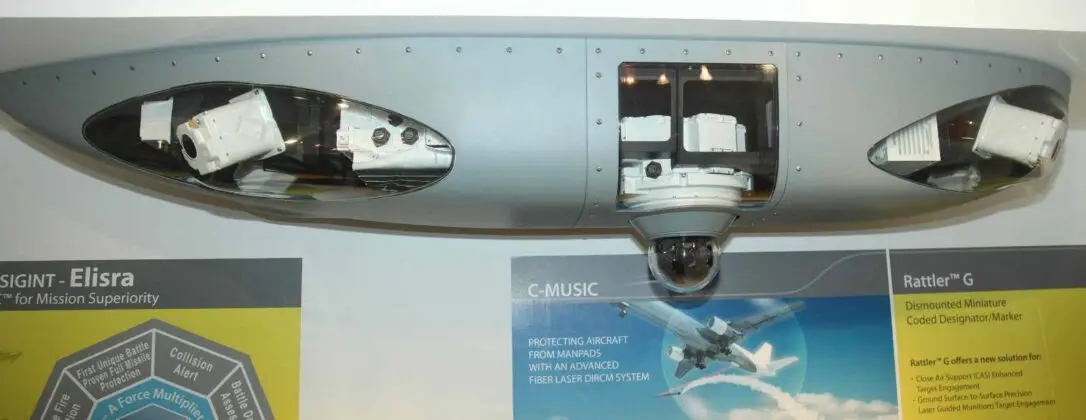 Detailansichten von DIRCM und MAW-Warnern &ndash; &copy;Georg Mader