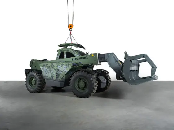 Hi2Protect auf Liebherr Teleskop­lader – ©Hintsteiner Defence