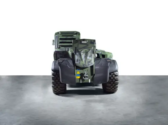 Hi2Protect auf Liebherr Teleskop­lader – ©Hintsteiner Defence