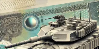 SIPRI: Umsätze von Rüstungsbetrieben steigen Panzer auf Geldschein – ©Militär Aktuell