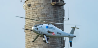 Schiebel wins new RPAS contract with EMSA Camcopter S-100 im Flug – ©Schiebel