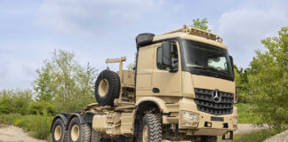 Daimler Truck at the IDEX 2025 Mercedes-Benz Arccs 4042 AS 6x6 – ©Daimler Truck