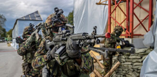 When the Swiss army exercises in Austria Schweizer Soldaten durchsuchen das Gelände – ©VBS/DDPS
