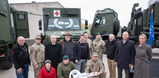 Empl: 500th Unimog handed over to Lithuania Unimog für die litauischen Streitkräfte – ©Empl