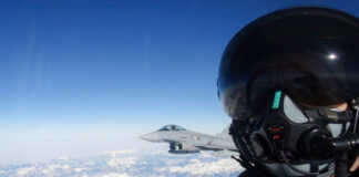 WEF in Davos: Austrian Armed Forces secure the airspace Eurofighter mit österreichischen Hoheitszeichen – ©Bundesheer