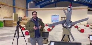 Iran presents Rezvan and Raad attack drones Neue iranische Rezvan-Drohne – ©Tasnim News Agency