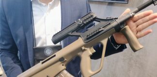 Enforce Tac 2025: News on the Steyr AUG in 7.62×39 and 9×19 Das Steyr AUG 7,62x39 auf der Enforce Tac 2025.