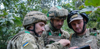 Mehr als 70.000 ukrainische Soldaten in Europa ausgebildet Ukrainische Soldaten in Ausbildung – ©Petro Zadorozhnyy/State Border Guard Service of Ukraine
