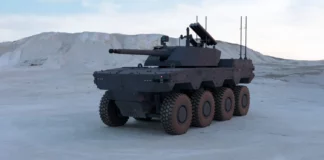 IDEX: Milrem Robotics shows new 8×8 Havoc for the first time ©Milrem Robotics