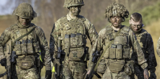 Großbritannien will Truppen in die Ukraine schicken Britische Soldaten bei der Übung „Steadfast Dart” – ©British MoD