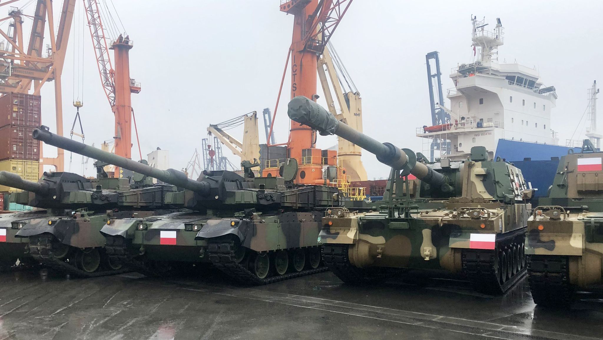 Polnische K2-Panzer und K9-Artillerie – ©MoD Poland Polnische K2-Panzer und K9-Artillerie – ©MoD Poland