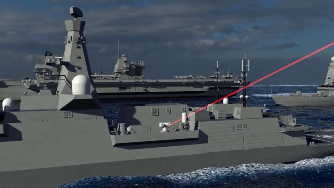 DragonFire-Laser im Einsatz – ©Royal Navy
