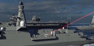 Royal Navy: Four ships receive DragonFire laser weapon DragonFire-Laser im Einsatz – ©Royal Navy