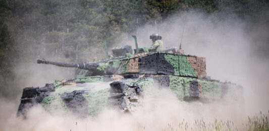 Ulan-Schützenpanzer mit Barracuda-Tarnsystem von Saab – ©Bundesheer/Kreibich