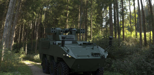 Neue Fliegerabwehr-Variante des Pandur Evolution – ©GDELS-Steyr