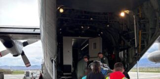 Bundesheer unterstützt in Nordmazedonien Verletztentransport mit C-130 Hercules – ©Bundesheer