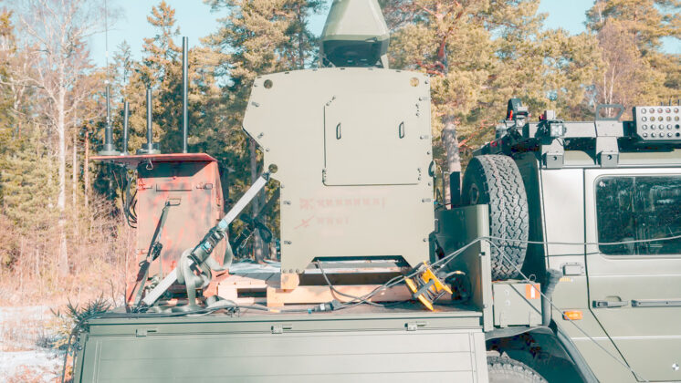 Tests von Drohnenabwehrsystem Loke &ndash; &copy;Saab