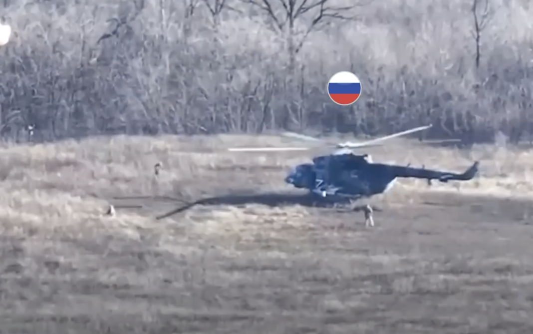 Drohnenangriff auf russischen Hubschrauber – ©Archiv Drohnenangriff auf russischen Hubschrauber – ©Archiv