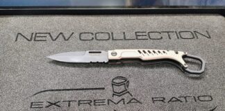 KSK-Messer: Extrema Ratio MH Stealth Das MH Stealth von Extrema Ratio bei der Enforce Tac 2025. ©Militär Aktuell/Bendl