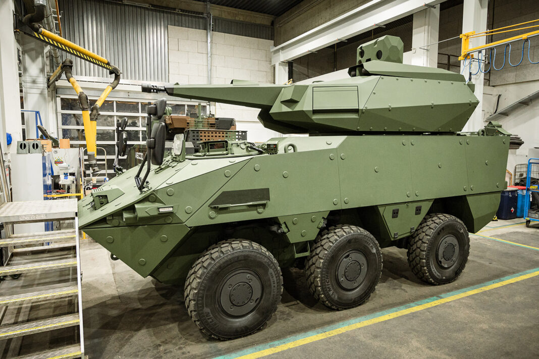 Pandur Evolution mit Skyranger-Fliegerabwehrturm – ©Sebastian Freiler