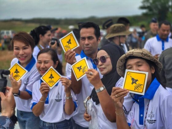 Thail&auml;ndische Luftwaffe: &Uuml;bung von Gripen-Einsatz von Autobahn &ndash; &copy;RTAF Insider