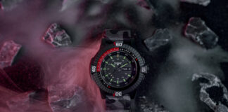 Lockable iris diaphragm: Traser P99 Iris Limited Edition Die Traser P99 Iris Limited Edition. ©Traser