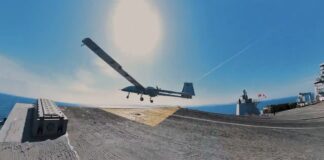 Baykar schließt Flugzeugträger-Erprobung mit Bayraktar TB3 ab Bayraktar TB3 startet von Flugzeugträger – ©Baykar