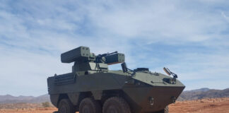 GDELS-Steyr: Neue Bilder vom neuen Fliegerabwehr-Pandur Pandur Evolution mit Moog-Turm - ©Militär Aktuell