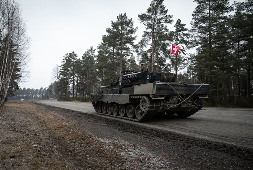 Panzer 87 Leopard der Schweizer Armee – ©VBS Panzer 87 Leopard der Schweizer Armee – ©VBS