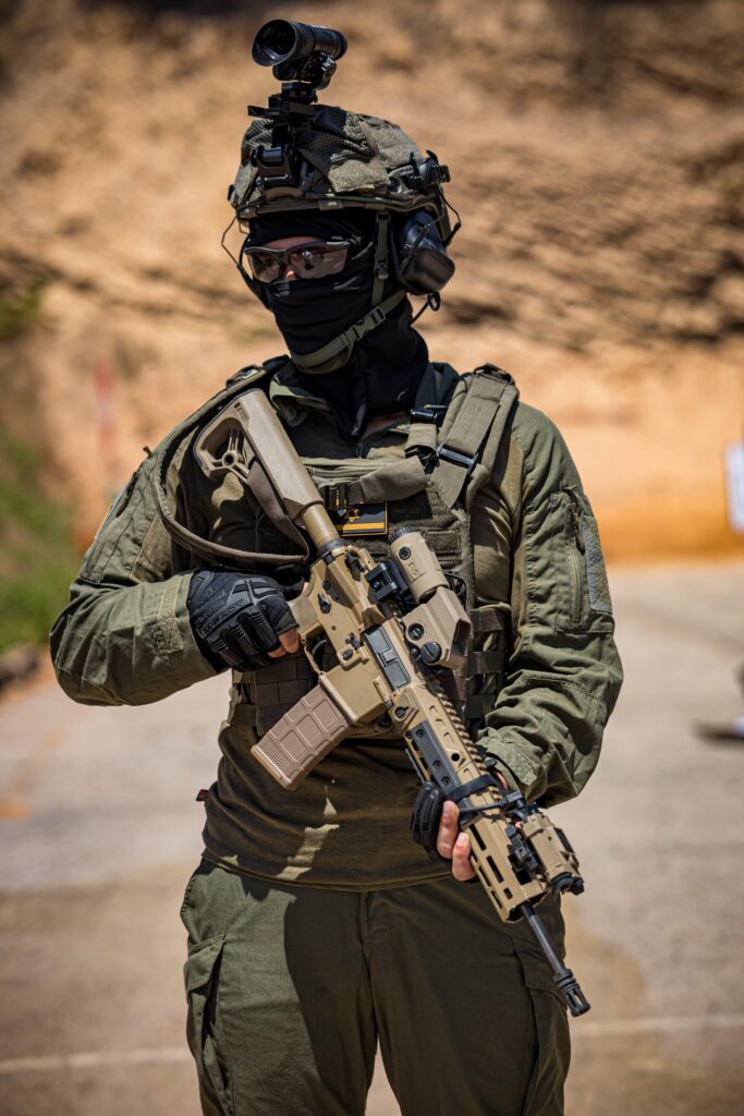 Meprolight Sting Pro: Neues Laserzielgerät für israelische Polizei Das Meprolight Sting Pro der israelischen Polizei montiert am Gewehr. ©Meprolight