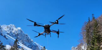 Drone Passion neuer Partner des NATO Mountain Warfare Centre Drohne im Flug – ©Drone Passion