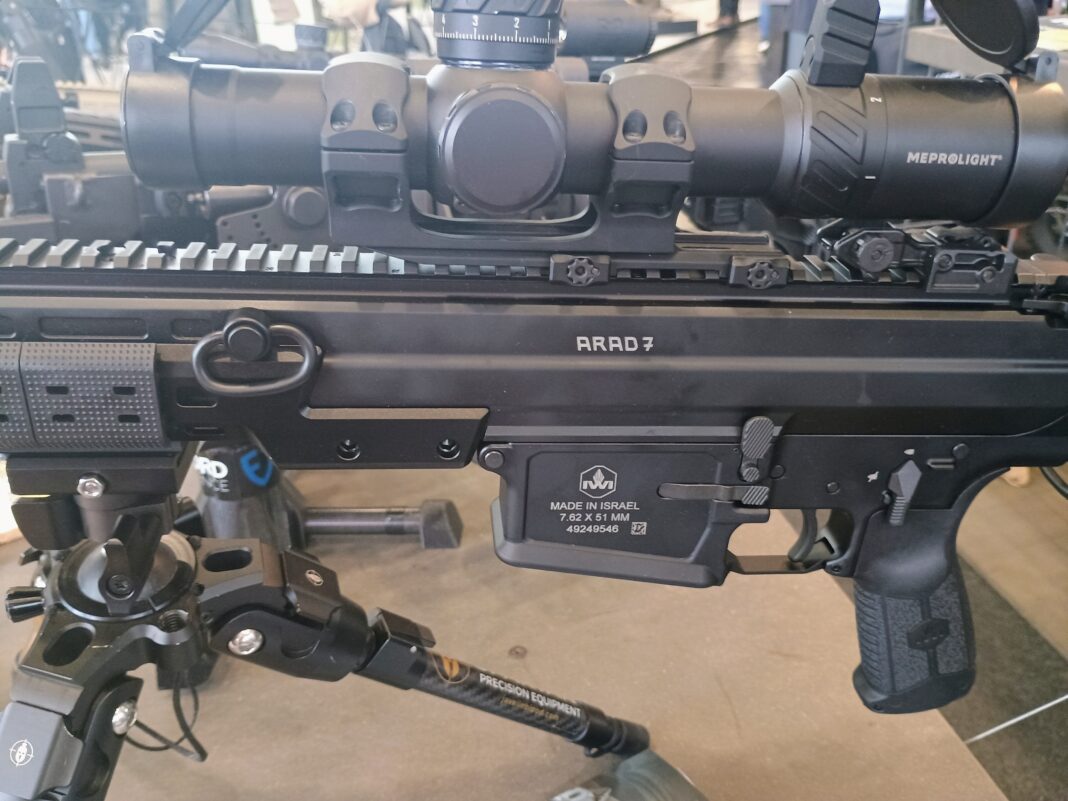 Das neue Arad 7 DMR von IWI bei der Enforce Tac 2025. ©Militär Aktuell/Bendl