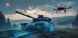 Ukraine relies on AI-supported autonomous warfare Modernes Gefechtsfeld – ©Lumalabs