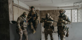 Die Ukraine würde auch ohne die USA weiterkämpfen Ukrainische Soldaten – ©Vadym Pliashechko / State Border Guard Service of Ukraine