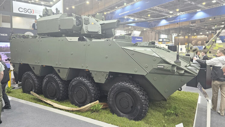 Pandur 8x8 Evo auf der IDET 2025 &ndash; &copy;Milit&auml;r Aktuell/Zacharias