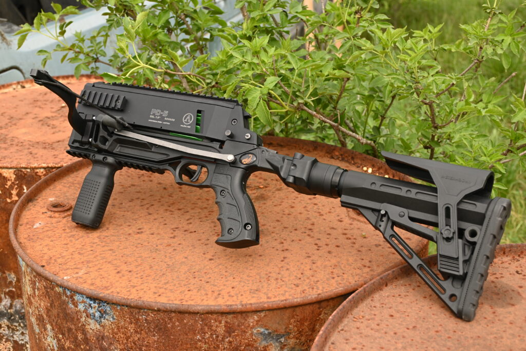 Steambow PD-5: Crossbow for sport and use The Steambow PD-5 crossbow. ©Steambow