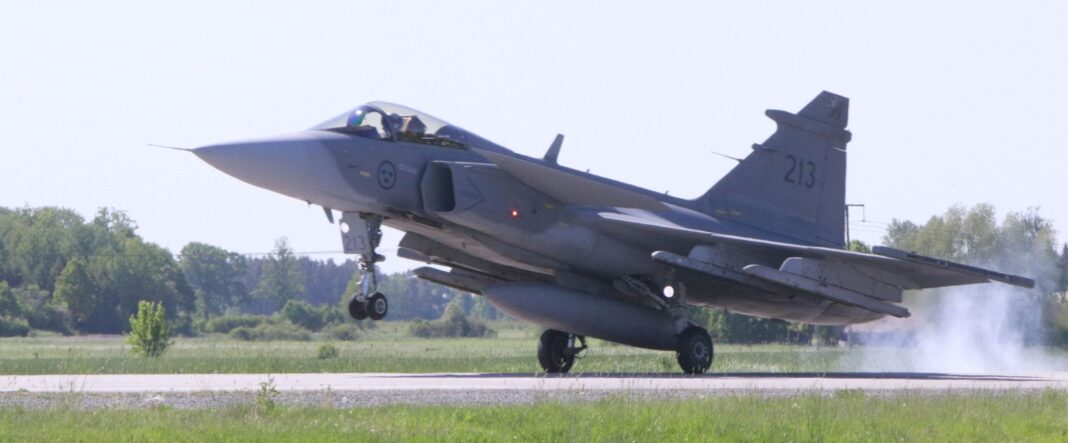 Eine Gripen-C beim Start – ©Georg Mader