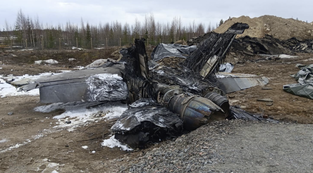 Wrack eines F/A-18-Kampfjets der finnischen Luftstreitkräfte – ©Finnland MoD