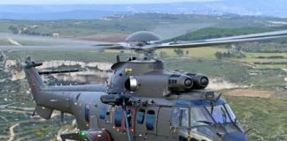 Singapore and Airbus cooperate Airbus H225M im Flug -