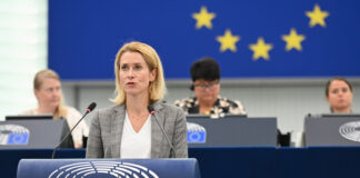 EU High Representative for Foreign Affairs Kallas: “If we don’t help Ukraine, we should start learning Russian!” EU-Außenbeauftragte Katja Kallas – ©EP/Creutz