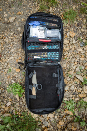 Schlankes Design: Das offene Golden Hour Bag von Black Trident. Mehr Details dazu im Ranger Magazin #3. &copy;Sebastian Freiler