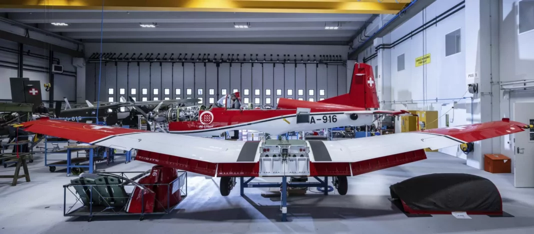 Die Modernisierung der Schweizer PC-7 läuft auf Hochtouren -RUAG
