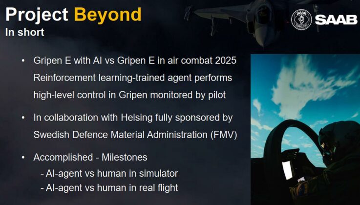 Künstliche Intelligenz fliegt – und kämpft – im Gripen mit – ©Saab