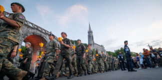 Bundesheer: 65. Internationale Soldatenwallfahrt nach Lourdes Die pilgernden Soldaten setzen ein Zeichen für Frieden und Versöhnung-©Bundesheer/Trippolt