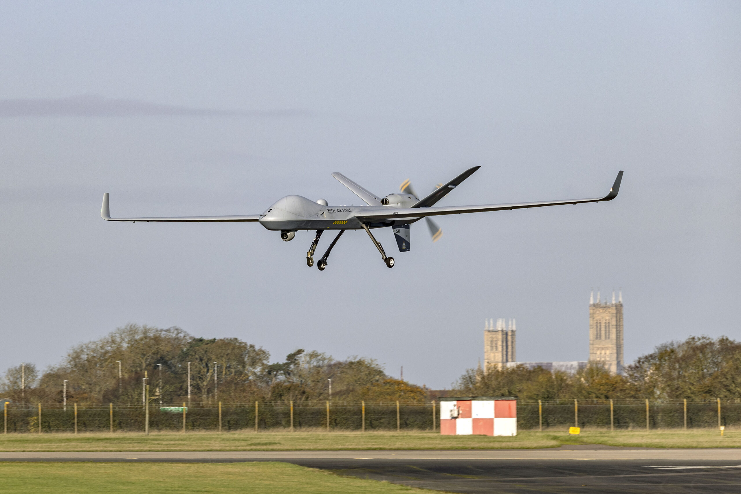 GA-ASI's MQ-9B UAS expands critical ISR capability for Europe and beyond The British variant of the MQ-9B, Protector, is the first and only large UAS capable of flying in all classes of airspace. -©Royal Air Force