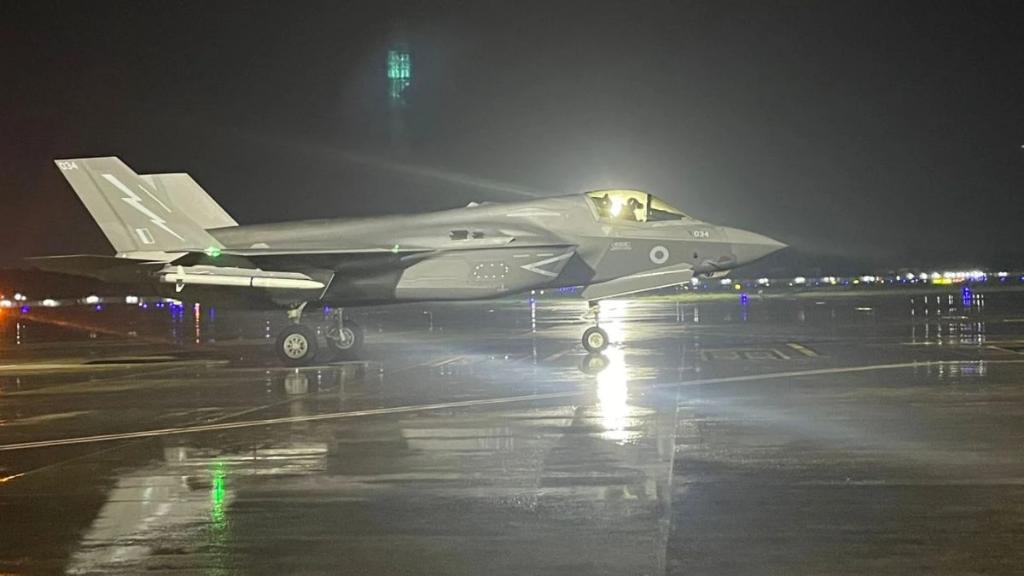 Britische F-35B in Indien gestrandet – ©ANI Britische F-35B in Indien gestrandet – ©ANI