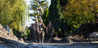 Bundesheer: Hochwassereinsatz nach 95 Tagen beendet Soldaten des Bundesheeres im Hochwassereinsatz – ©Bundesheer/Kulec