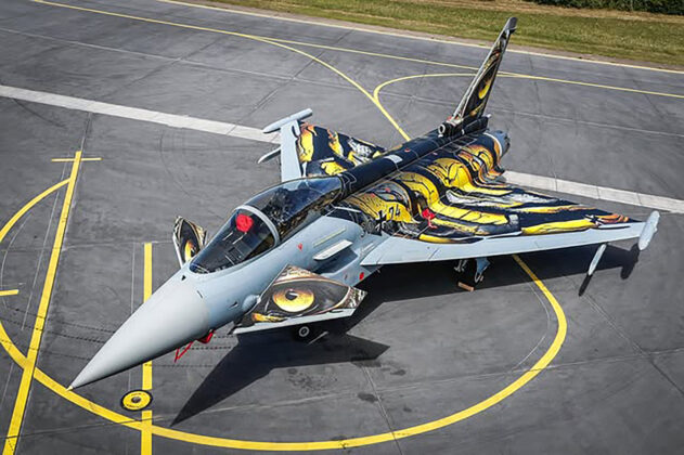 &bdquo;Castle Tiger&rdquo;-Eurofighter der Bundeswehr &ndash; &copy;Team Luftwaffe