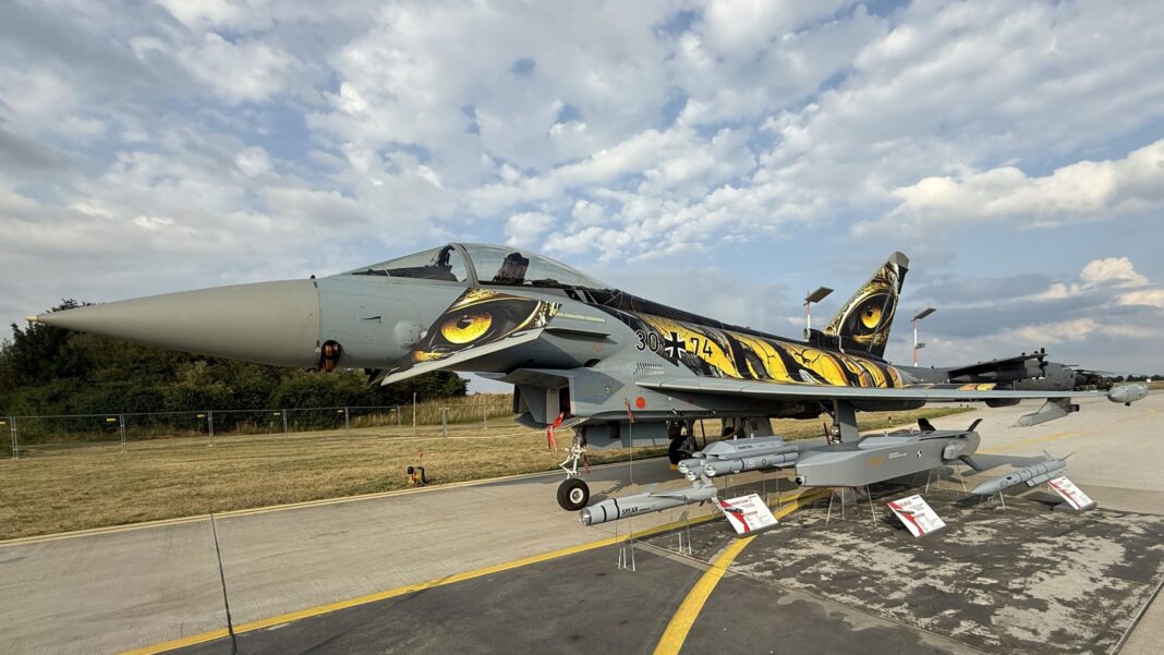 „Castle Tiger”-Eurofighter der Bundeswehr – ©Team Luftwaffe