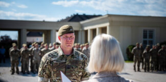 Hunting Command Commander Arthur Bennett promoted Beförderung: Brigadier Arthur Bennett, Kommandant des Jagdkommandos. ©ÖBH/Kulec
